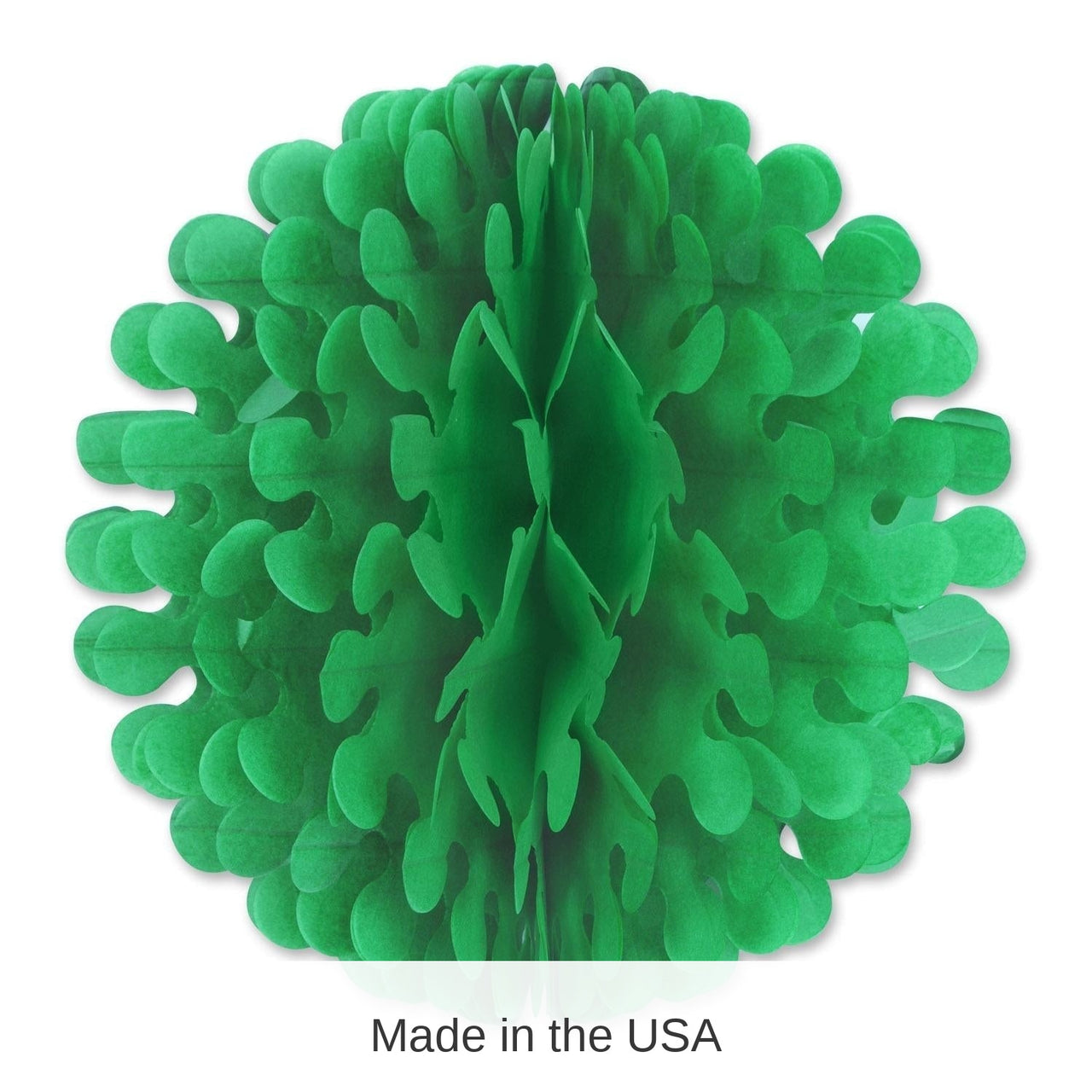 12 Pack Bulk Tissue Flutter Party Ball - green