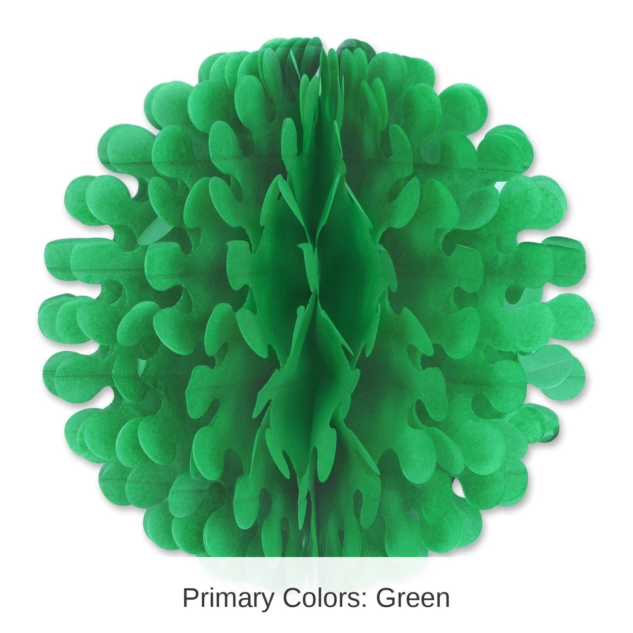 12 Pack Bulk Tissue Flutter Party Ball - green