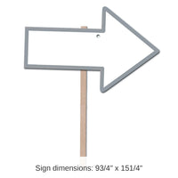 6 Pack Bulk Blank Arrow Yard Sign