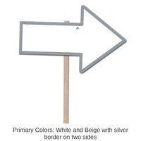 6 Pack Bulk Blank Arrow Yard Sign