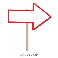 6 Pack Bulk Blank Arrow Party Yard Sign