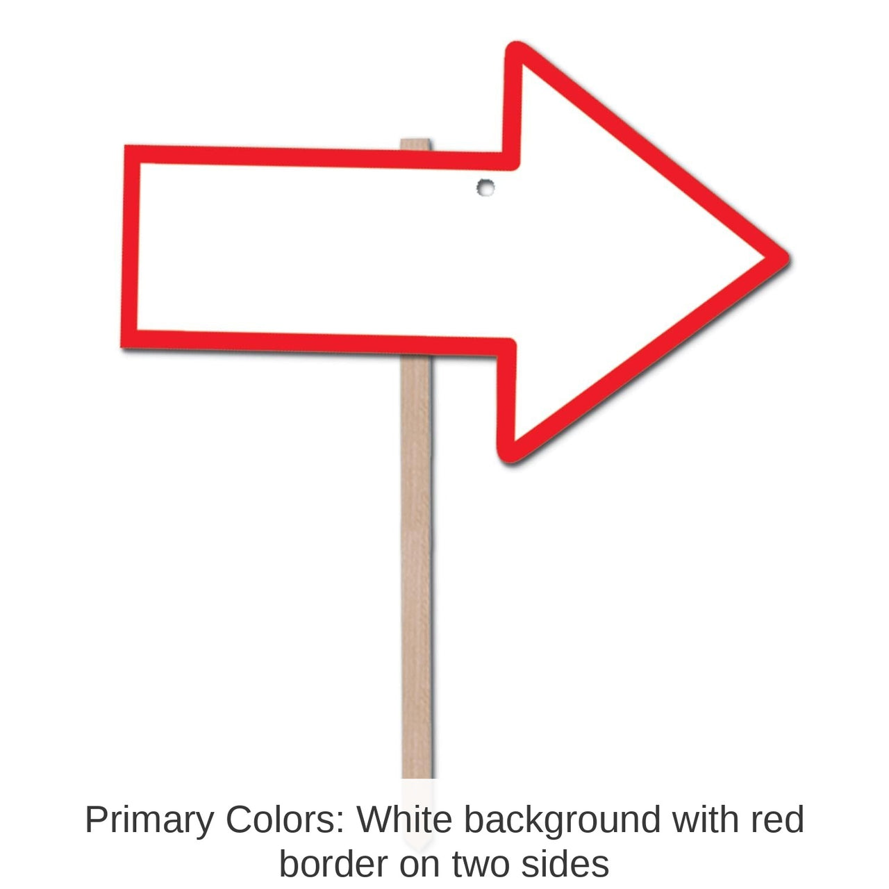 6 Pack Bulk Blank Arrow Party Yard Sign