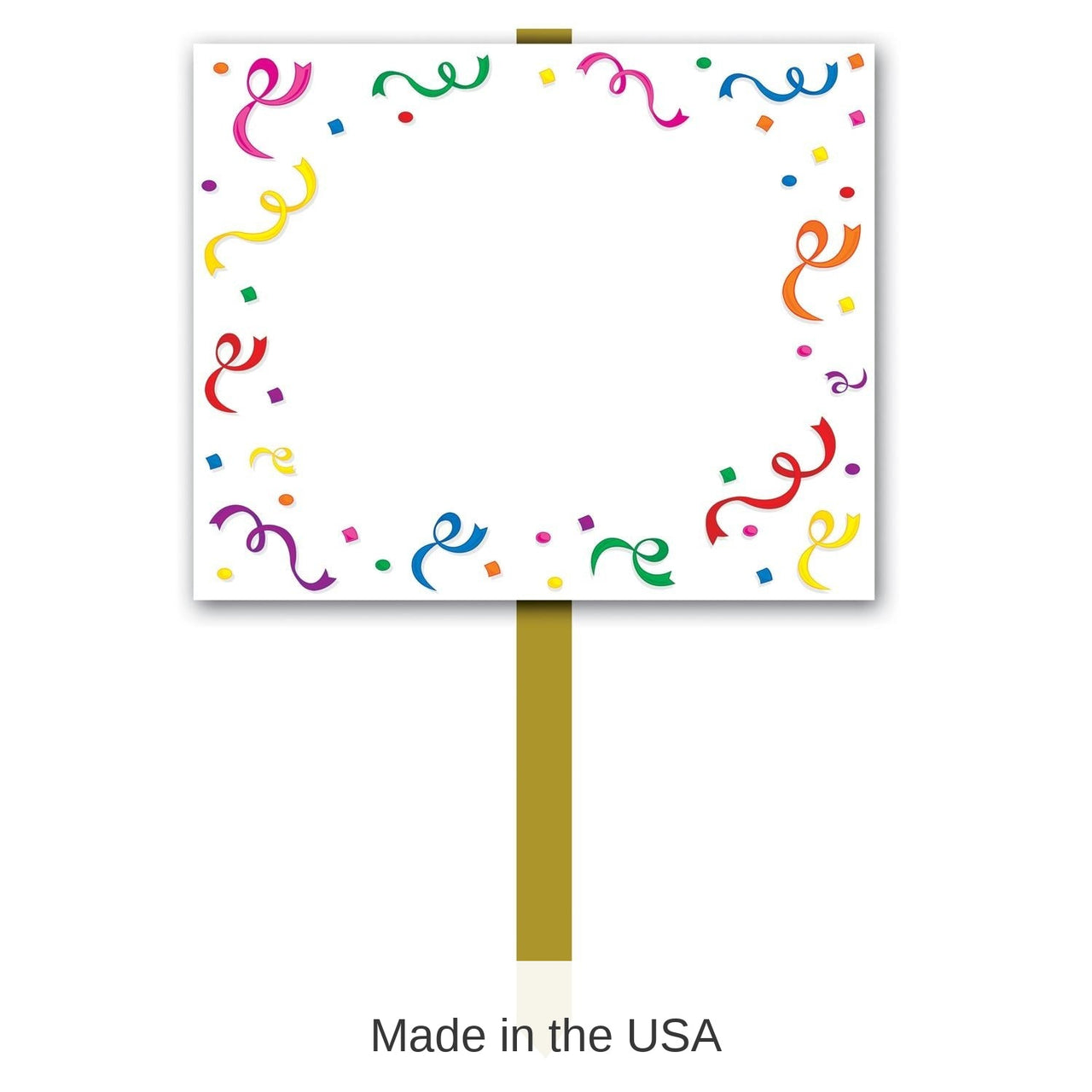 6 Pack Bulk Blank Party Yard Sign