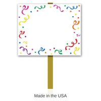 6 Pack Bulk Blank Party Yard Sign