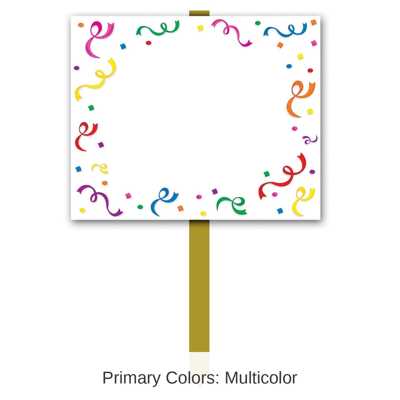 6 Pack Bulk Blank Party Yard Sign