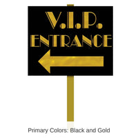 6 Pack Bulk V.I.P. Entrance Party Yard Sign