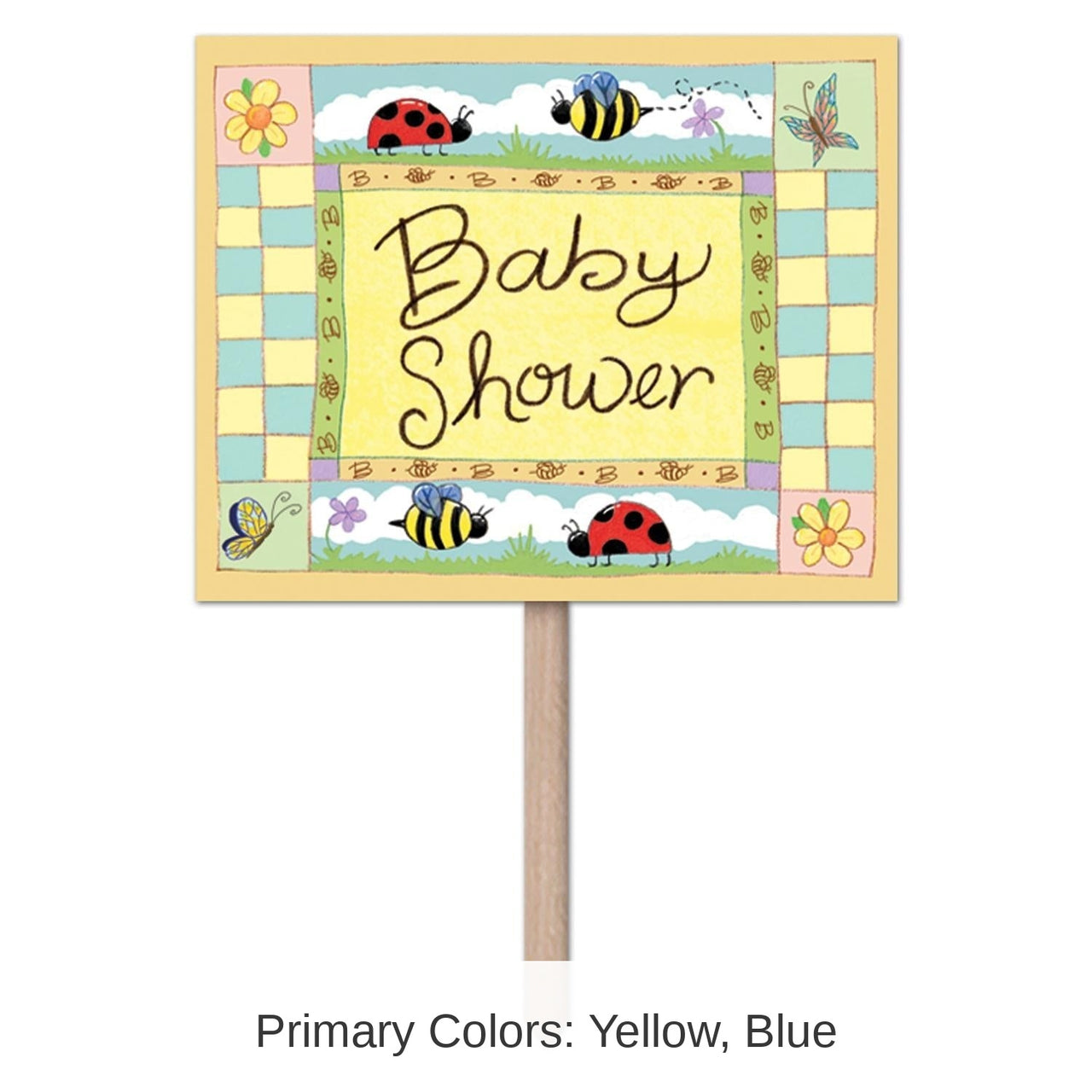 6 Pack Bulk B Is For Baby Yard Sign