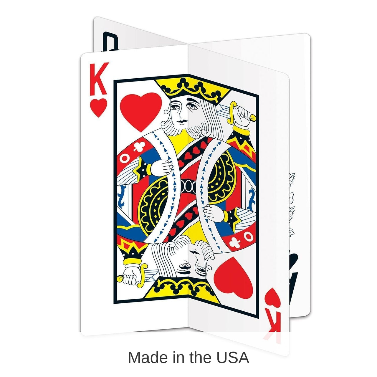 12 Pack Bulk 3-D Playing Card Party Centerpiece