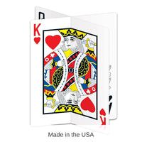 12 Pack Bulk 3-D Playing Card Party Centerpiece