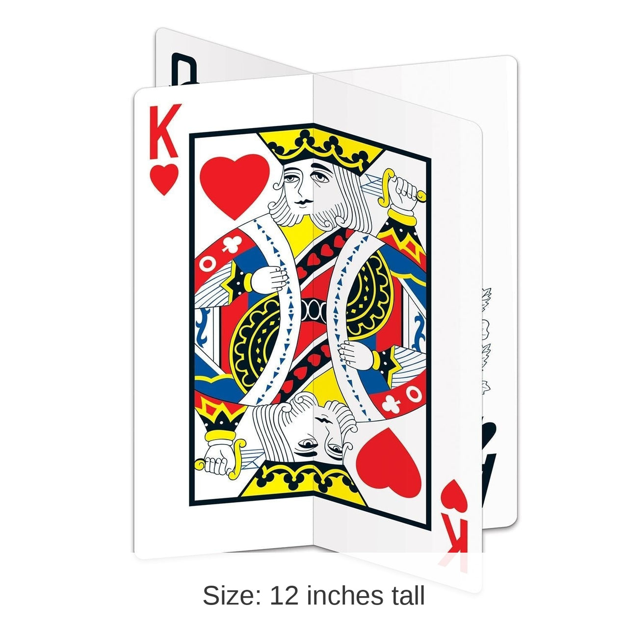 12 Pack Bulk 3-D Playing Card Party Centerpiece