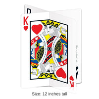12 Pack Bulk 3-D Playing Card Party Centerpiece