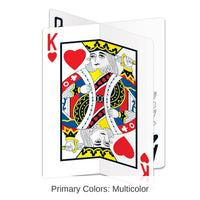 12 Pack Bulk 3-D Playing Card Party Centerpiece