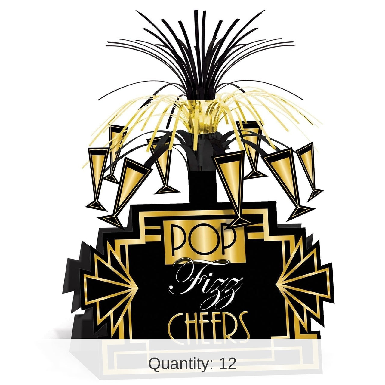 12 Pack Bulk Roaring 20's Party Centerpiece