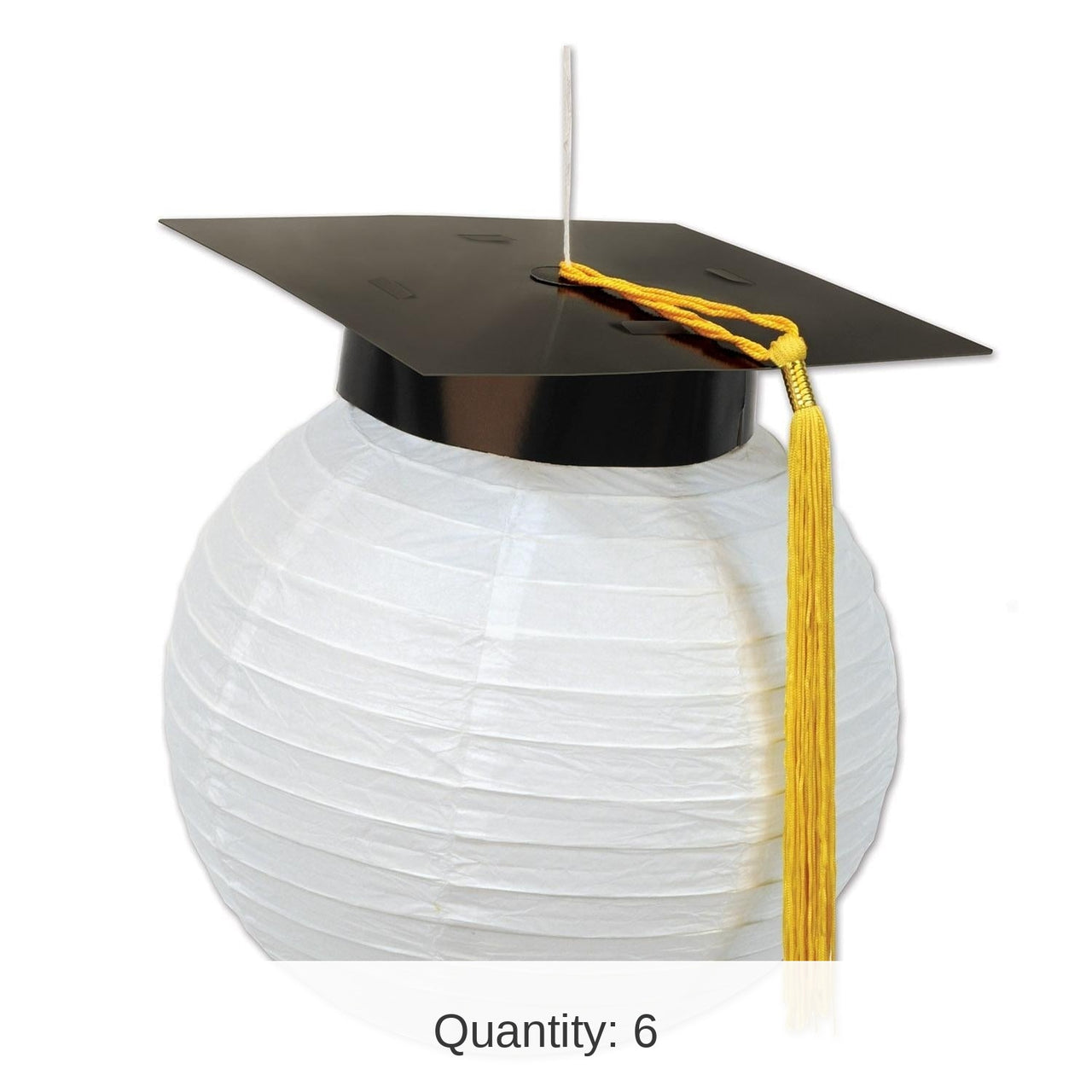 6 Pack Bulk Grad Cap Graduation Party Paper Lanterns