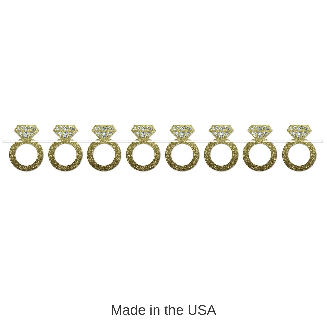 12 Pack Bulk Diamond Rings Wedding Party Streamer