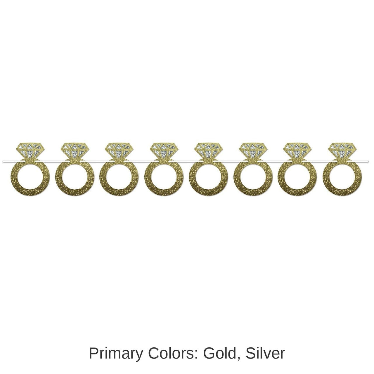 12 Pack Bulk Diamond Rings Wedding Party Streamer