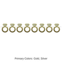 12 Pack Bulk Diamond Rings Wedding Party Streamer