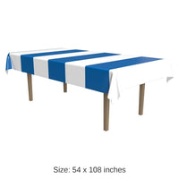 12 Pack Bulk Oktoberfest Blue/White Stripes Tablecover