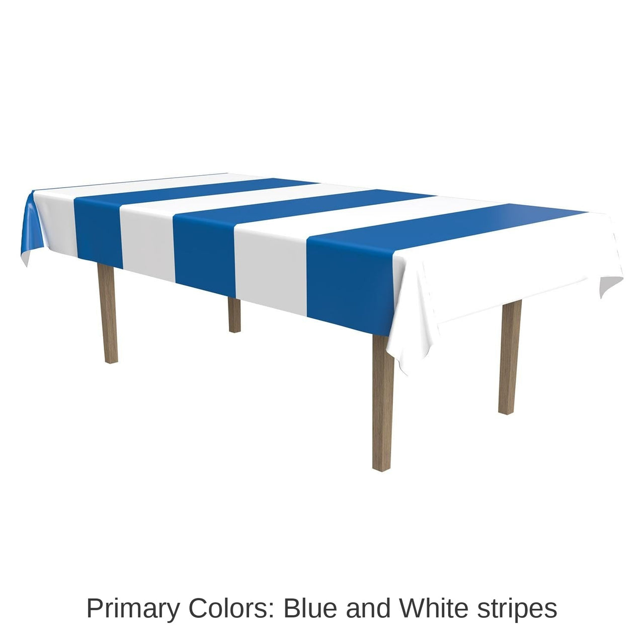 12 Pack Bulk Oktoberfest Blue/White Stripes Tablecover