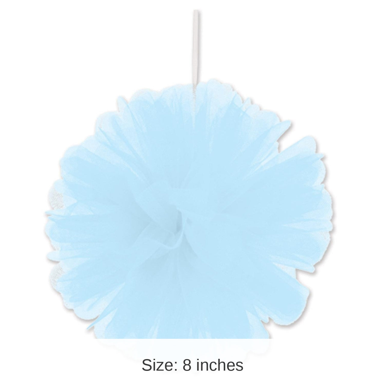 24 Pack Bulk Party Light Blue Tulle Balls