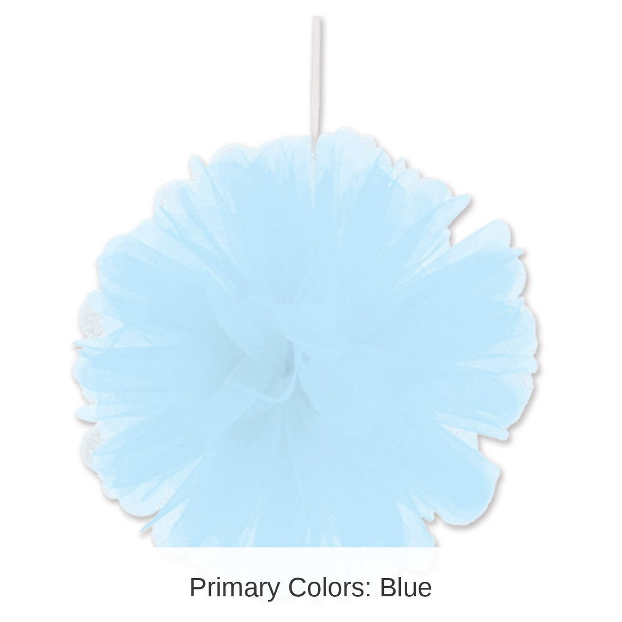 24 Pack Bulk Party Light Blue Tulle Balls