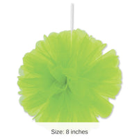 24 Pack Bulk Party Lime Green Tulle Balls
