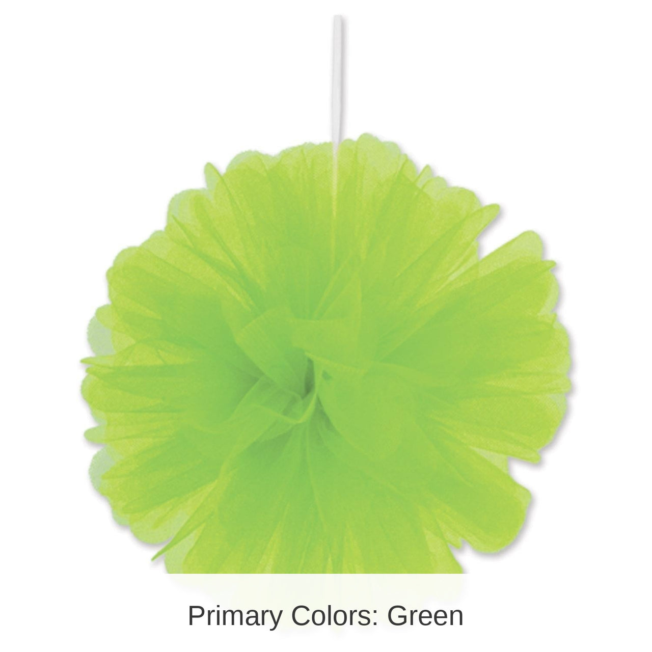 24 Pack Bulk Party Lime Green Tulle Balls