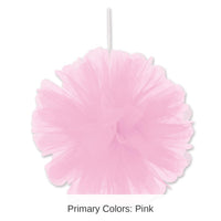 24 Pack Bulk Party Pink Tulle Balls