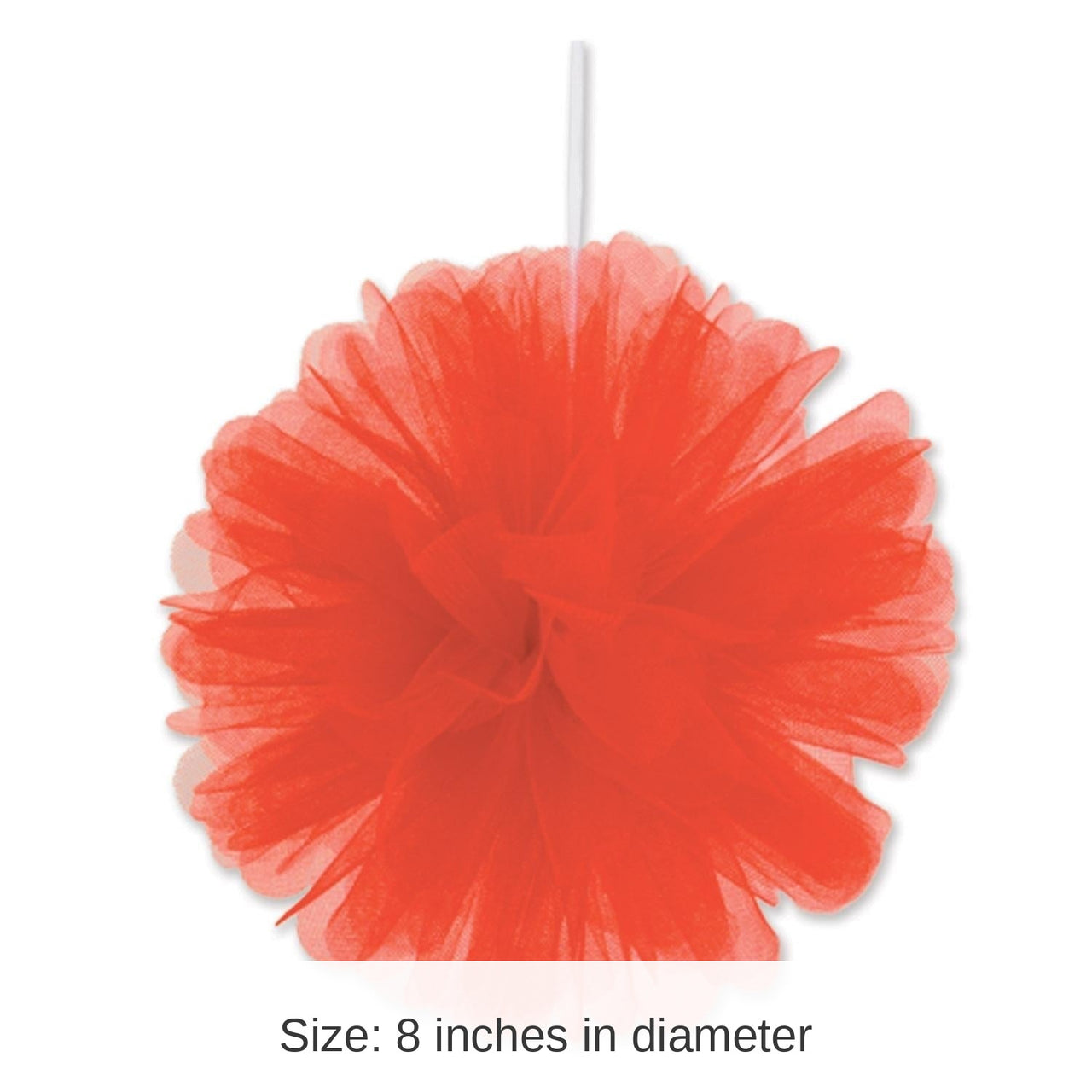 24 Pack Bulk Party Red Tulle Balls