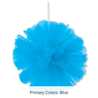24 Pack Bulk Party Turquoise Tulle Balls
