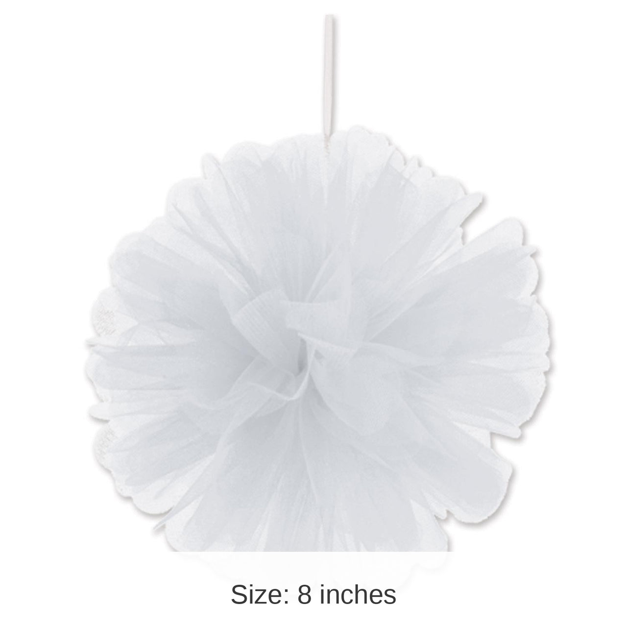 24 Pack Bulk Party White Tulle Balls