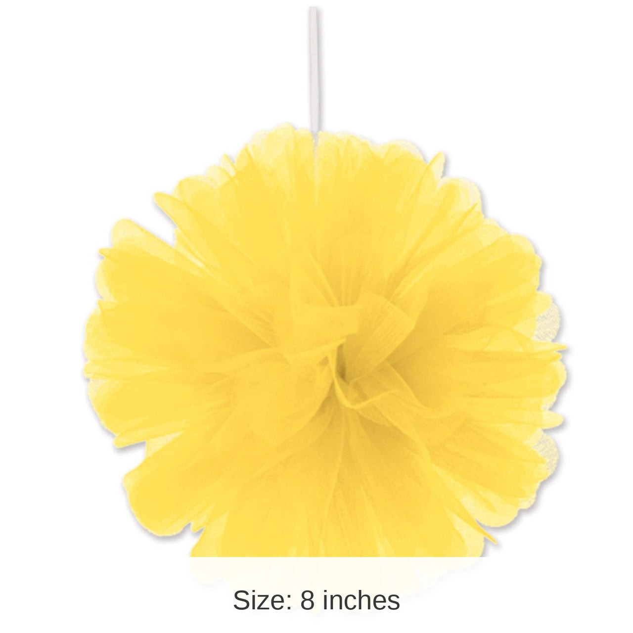 24 Pack Bulk Party Yellow Tulle Balls