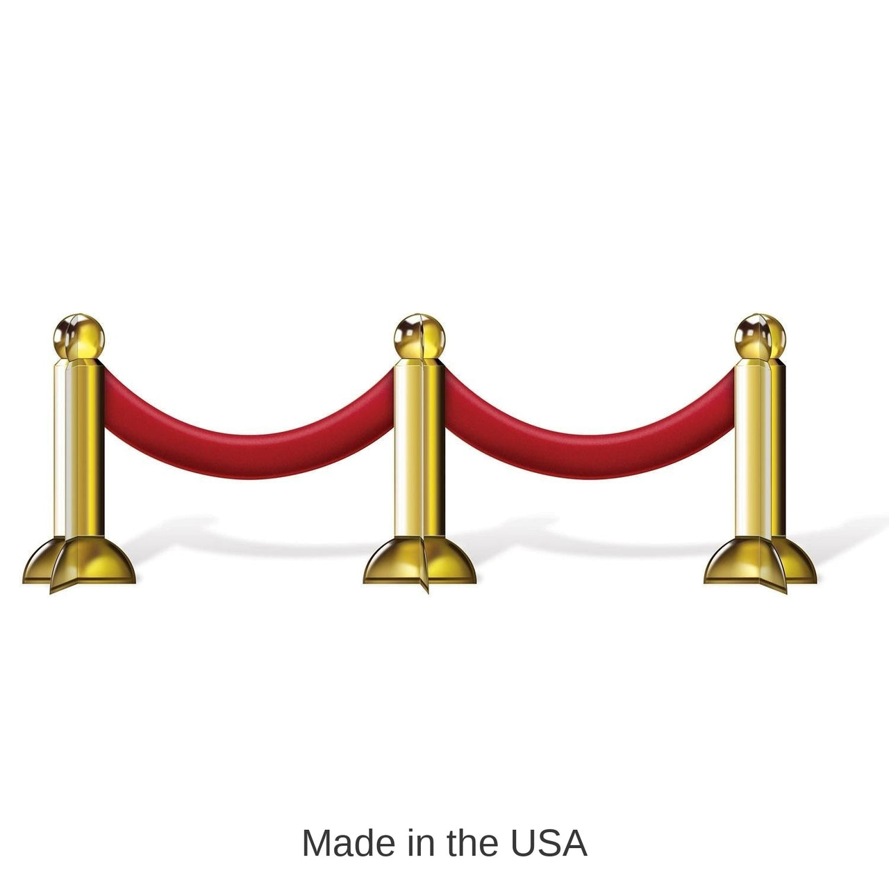 12 Pack Bulk 3-D Stanchion Party Centerpiece