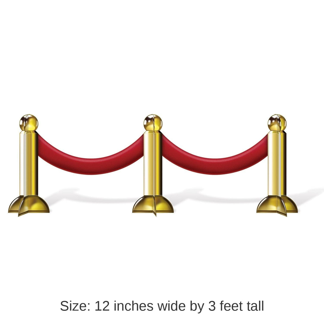 12 Pack Bulk 3-D Stanchion Party Centerpiece