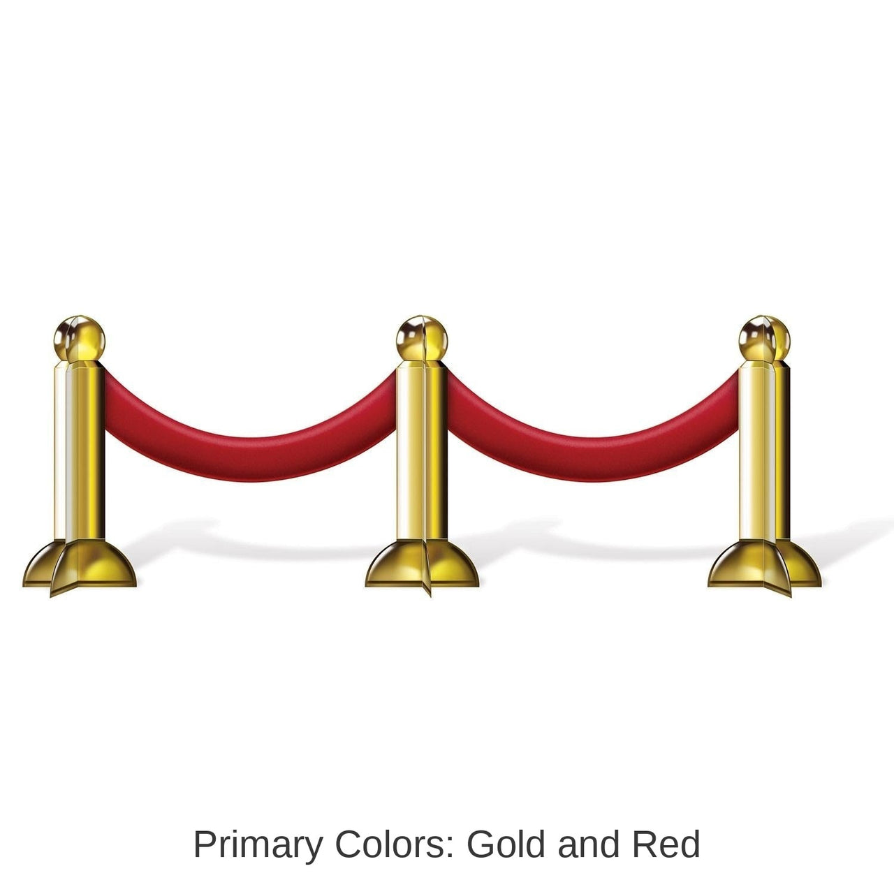 12 Pack Bulk 3-D Stanchion Party Centerpiece