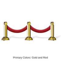 12 Pack Bulk 3-D Stanchion Party Centerpiece