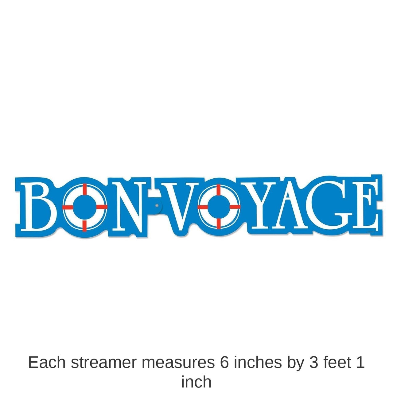 12 Pack Bulk Bon Voyage Party Streamer