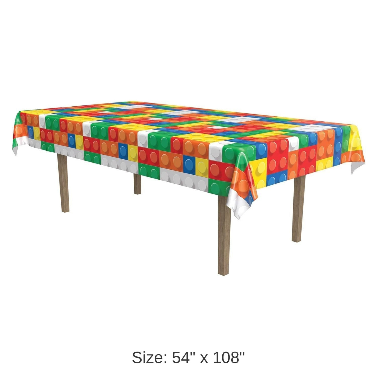 12 Pack Bulk Building Blocks Party Tablecover