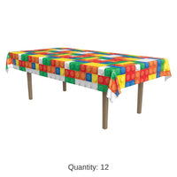 12 Pack Bulk Building Blocks Party Tablecover