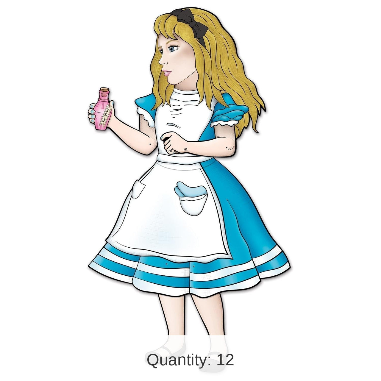 12 Pack Bulk Jointed Alice In Wonderland Party Decoration