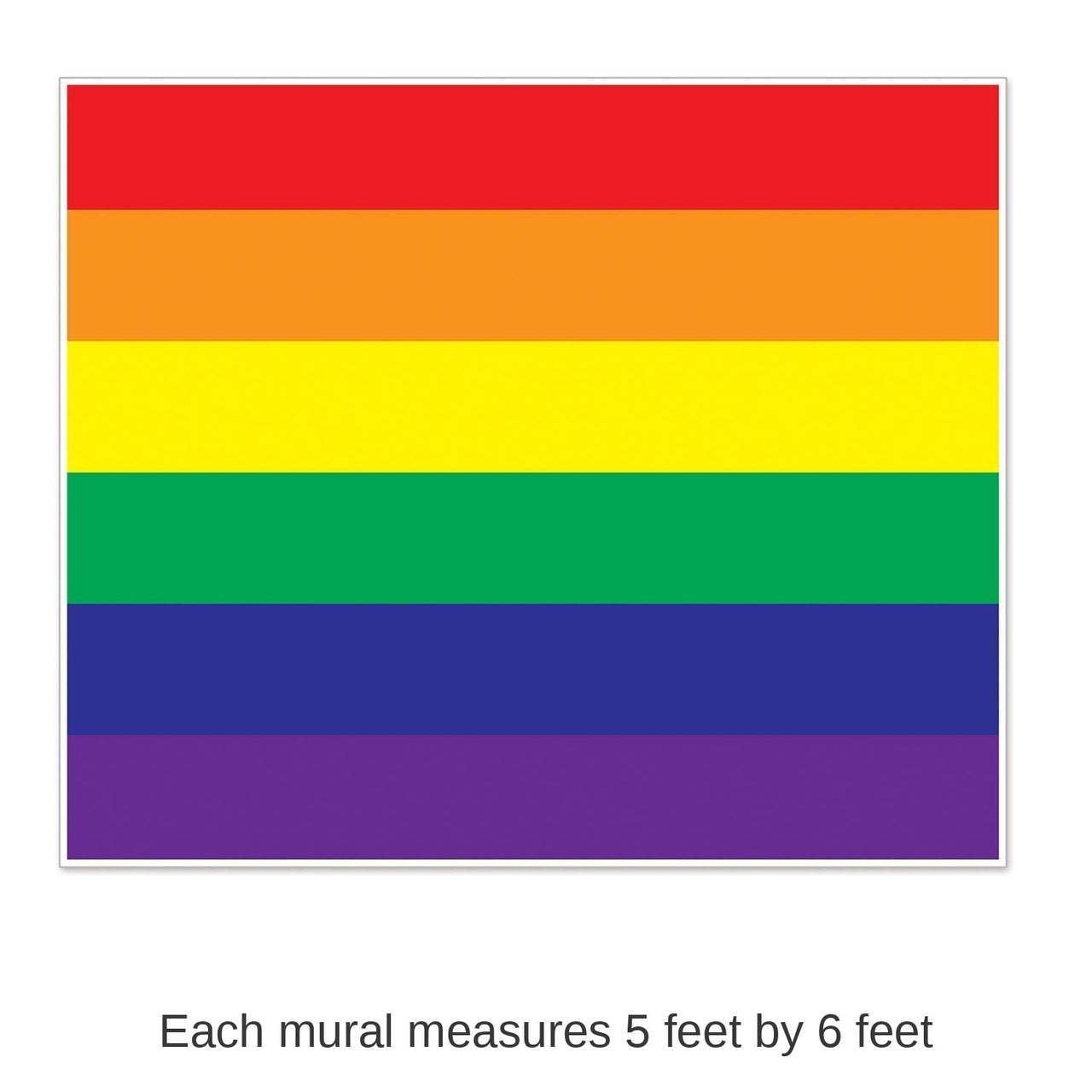6 Pack Bulk Rainbow Party Insta-Mural Photo Op