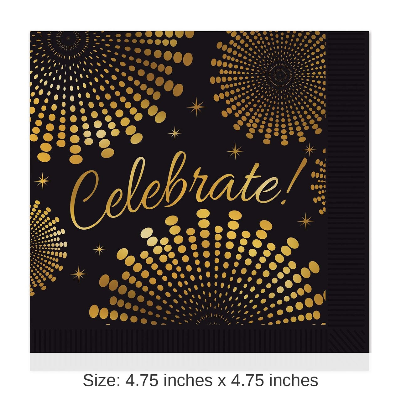 192 Pack Bulk Celebrate! Party Beverage Napkins