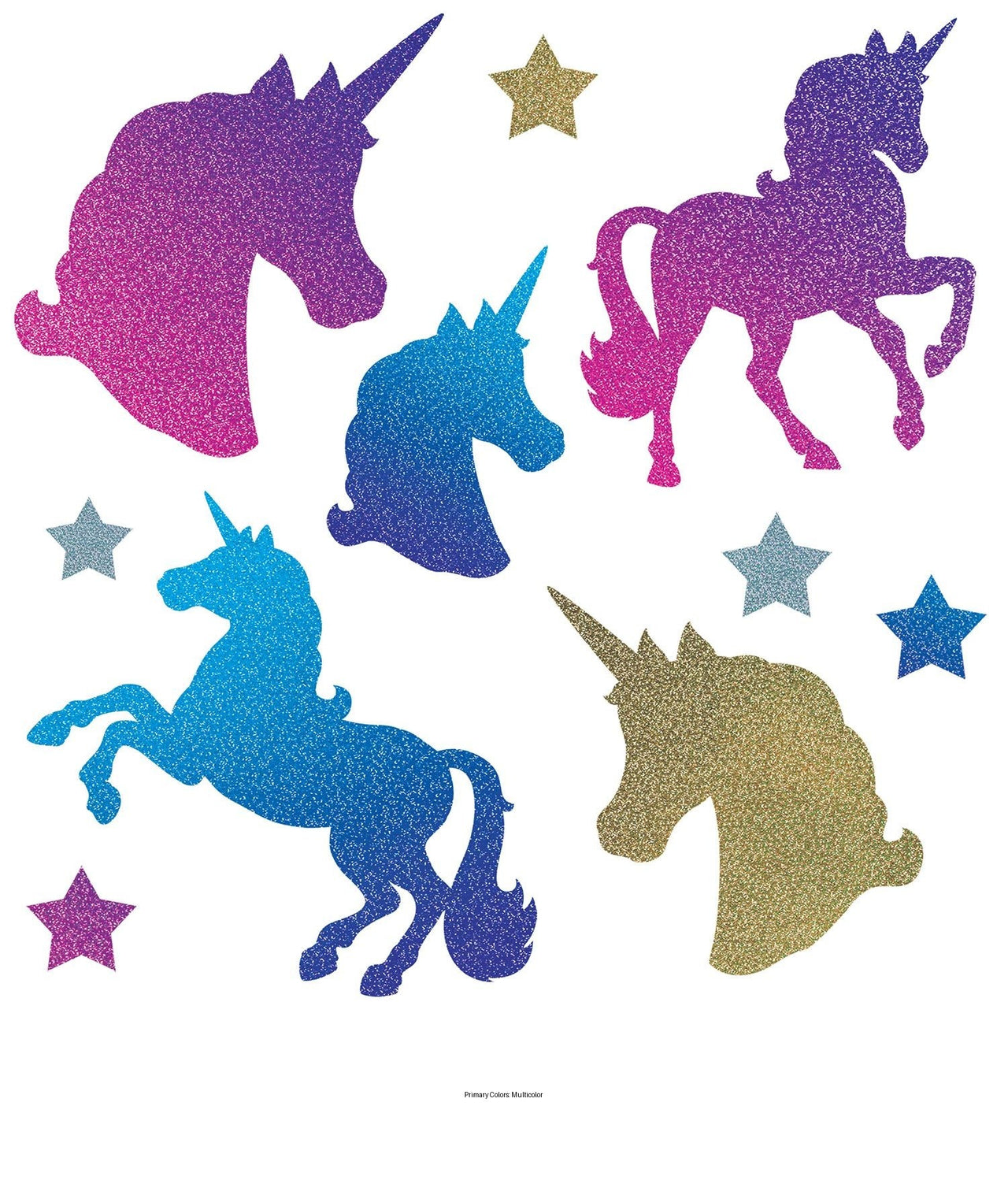 120 Pack Bulk Unicorn Party Cutouts
