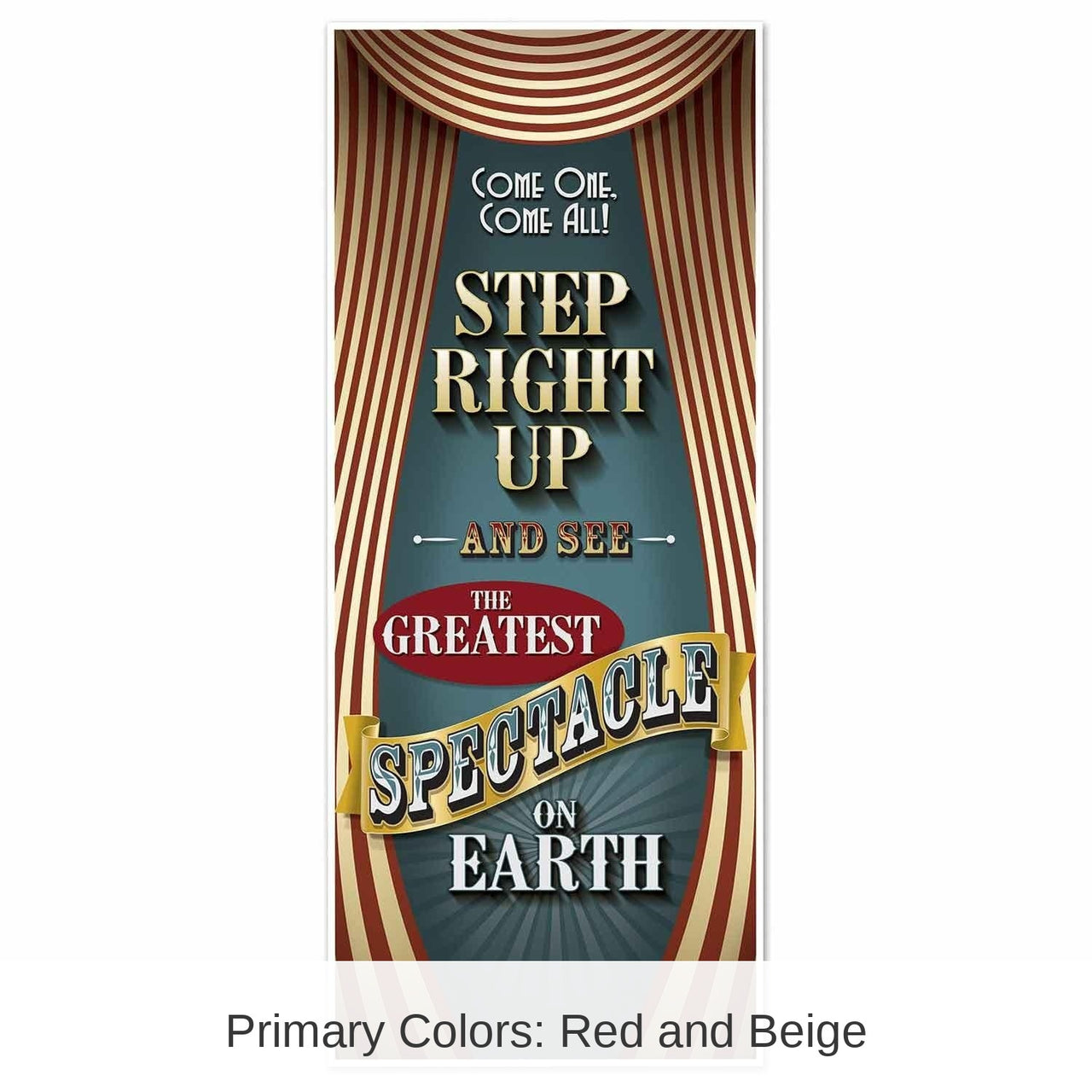 12 Pack Bulk Vintage Circus Party Door Cover