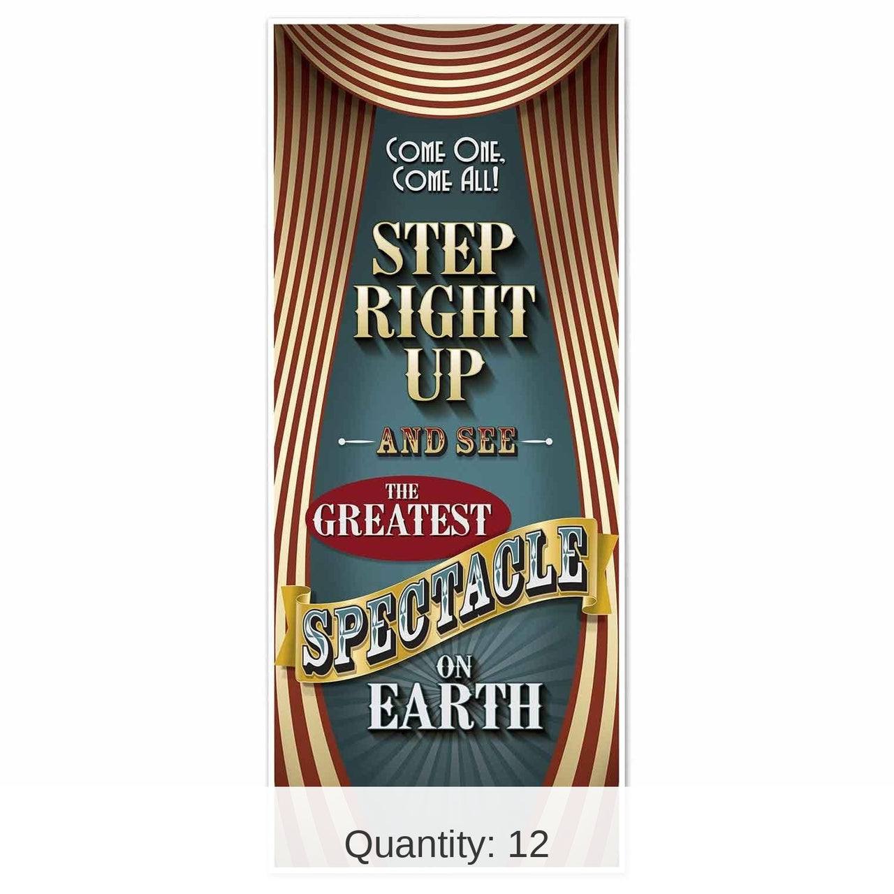 12 Pack Bulk Vintage Circus Party Door Cover