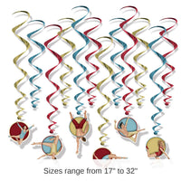 72 Pack Bulk Vintage Circus Party Whirls