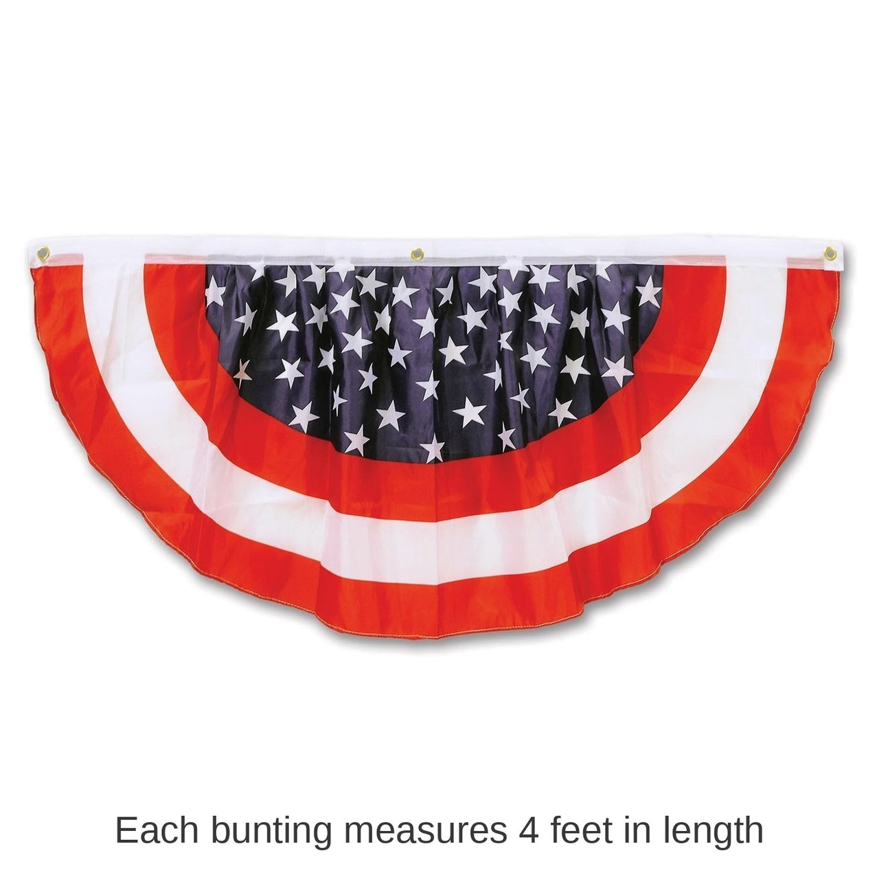 6 Pack Bulk 4 ft Stars/Stripes Fabric Party Bunting