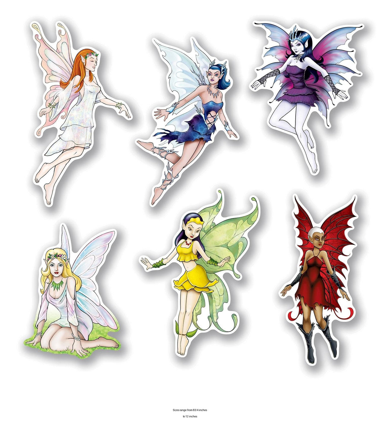 72 Pack Bulk Fairy Party Cutouts