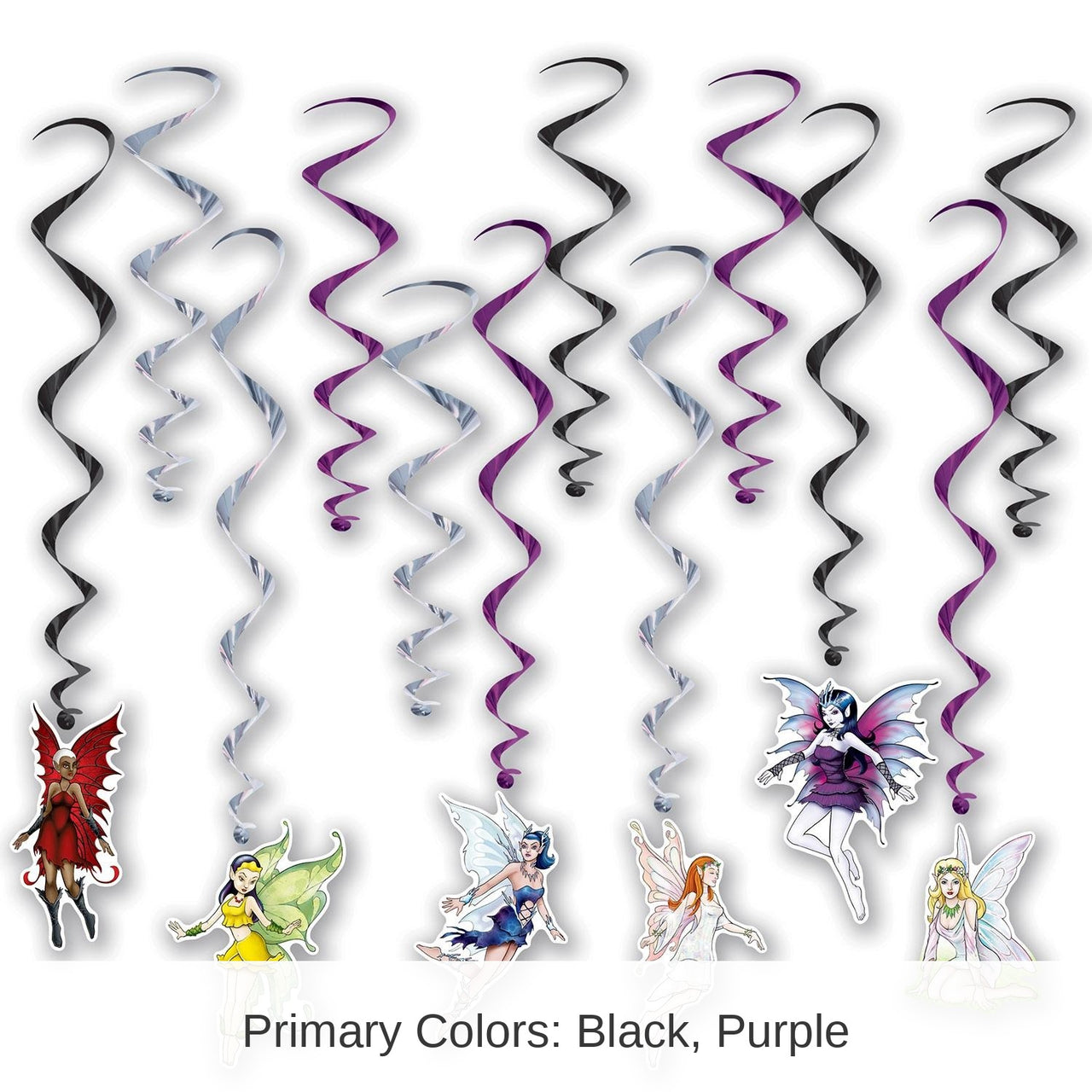 72 Pack Bulk Fairy Party Whirls