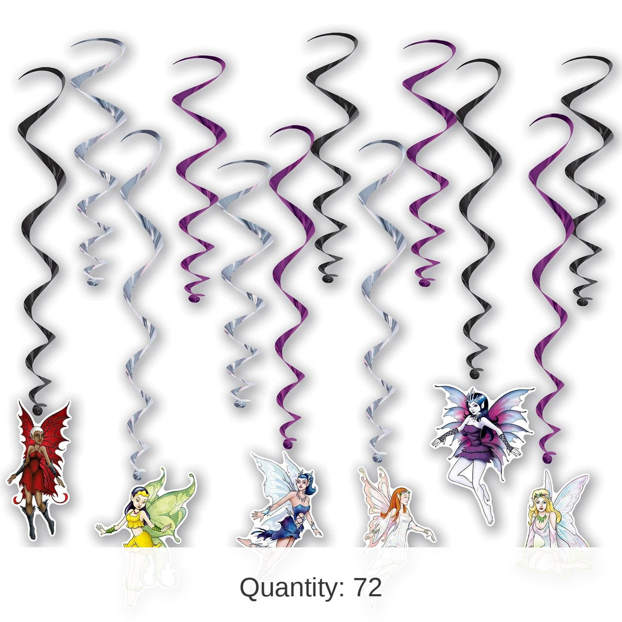 72 Pack Bulk Fairy Party Whirls